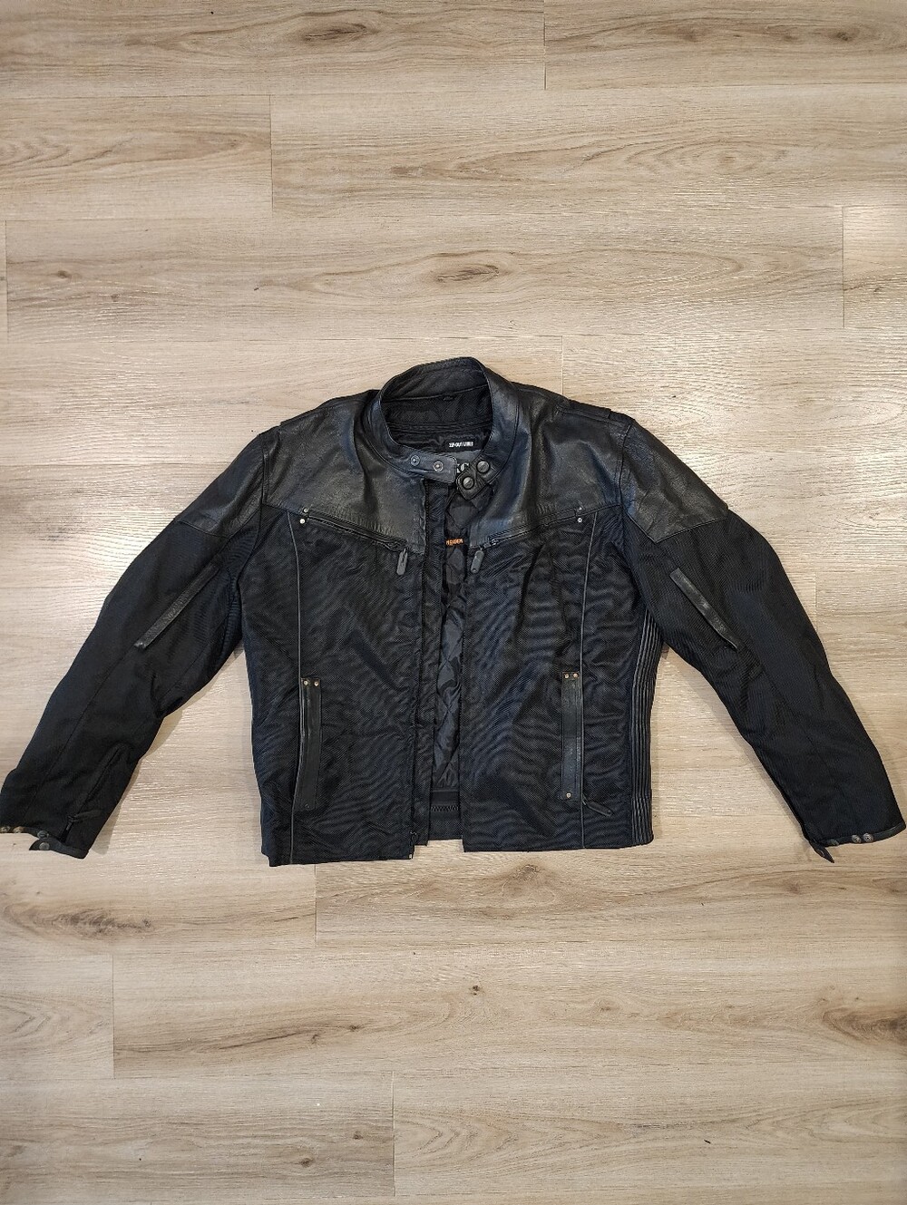 NexGen Leather Trimmed Biker Jacket